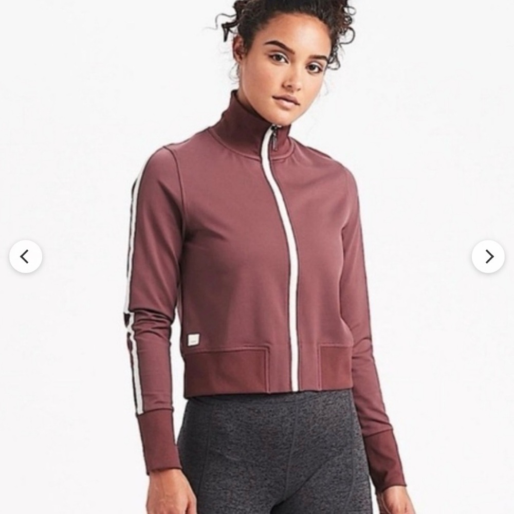 Vuori Eclipse Track Jacket in Fig, Size Large